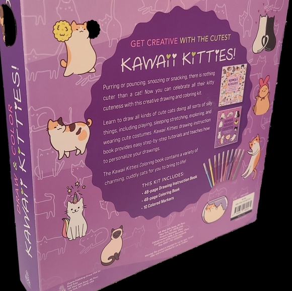 Draw & Color Kawaii Kitties Kit - Picture 7 of 8